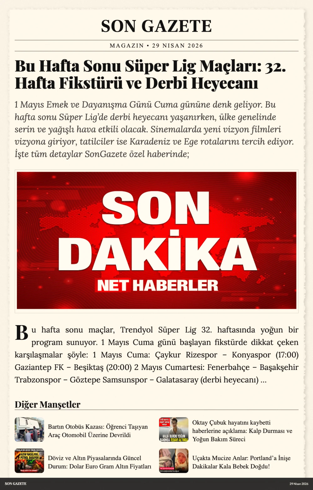 SON GAZETE