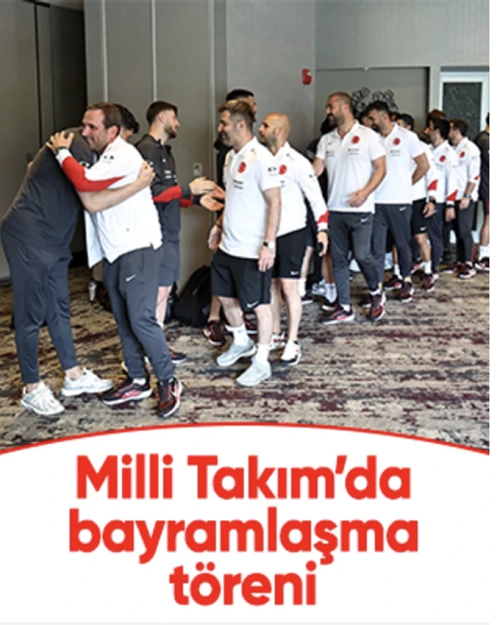 2025 Milli Takım bayramlaşma