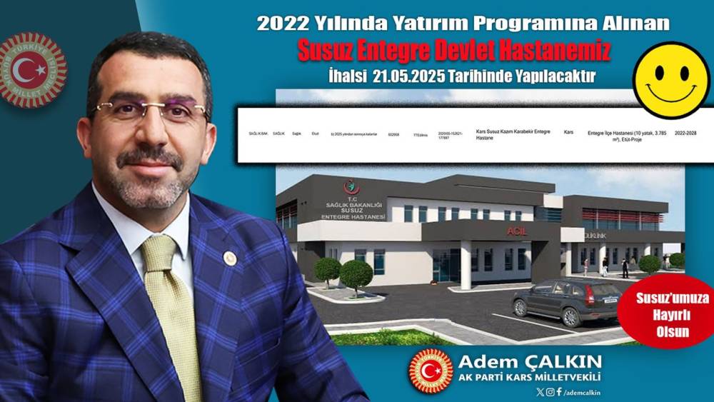 Susuz'da Yeni Hastane Müjdesi!