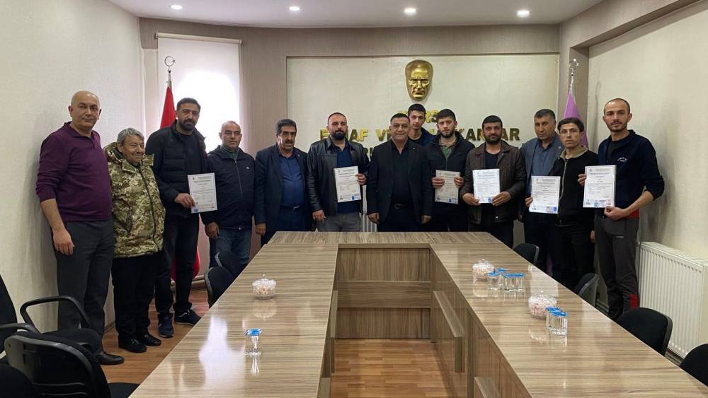 Kars’ta Mesleki Yeterlilik Belgeleri Dağıtıldı