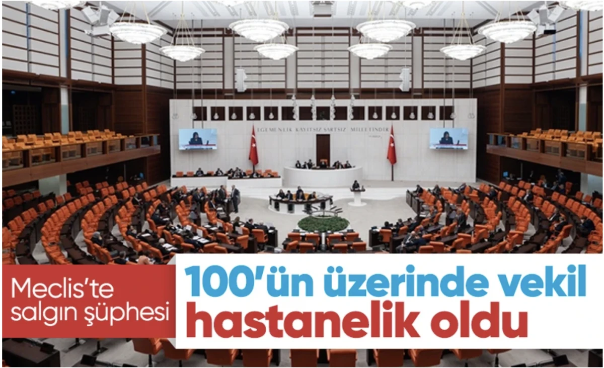 100 civarı vekil ve personel hastanelik! Meclis'te salgın
