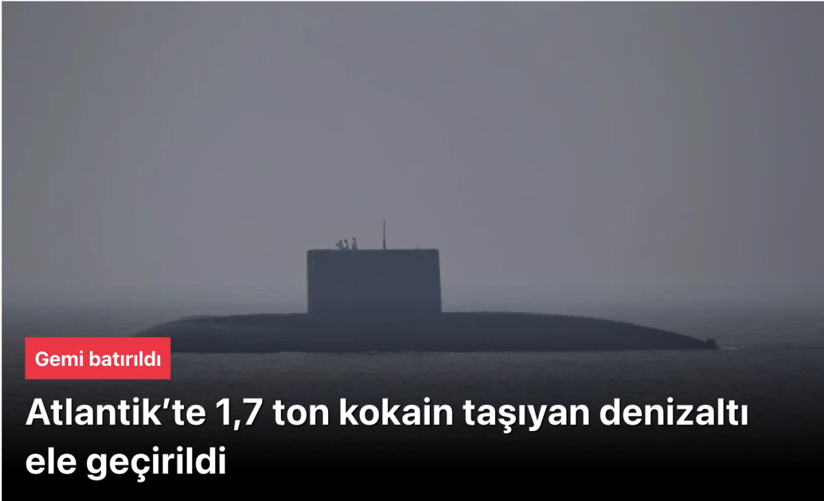 1,7 ton fosil ununa emdirilmiş kokain ele geçirildi