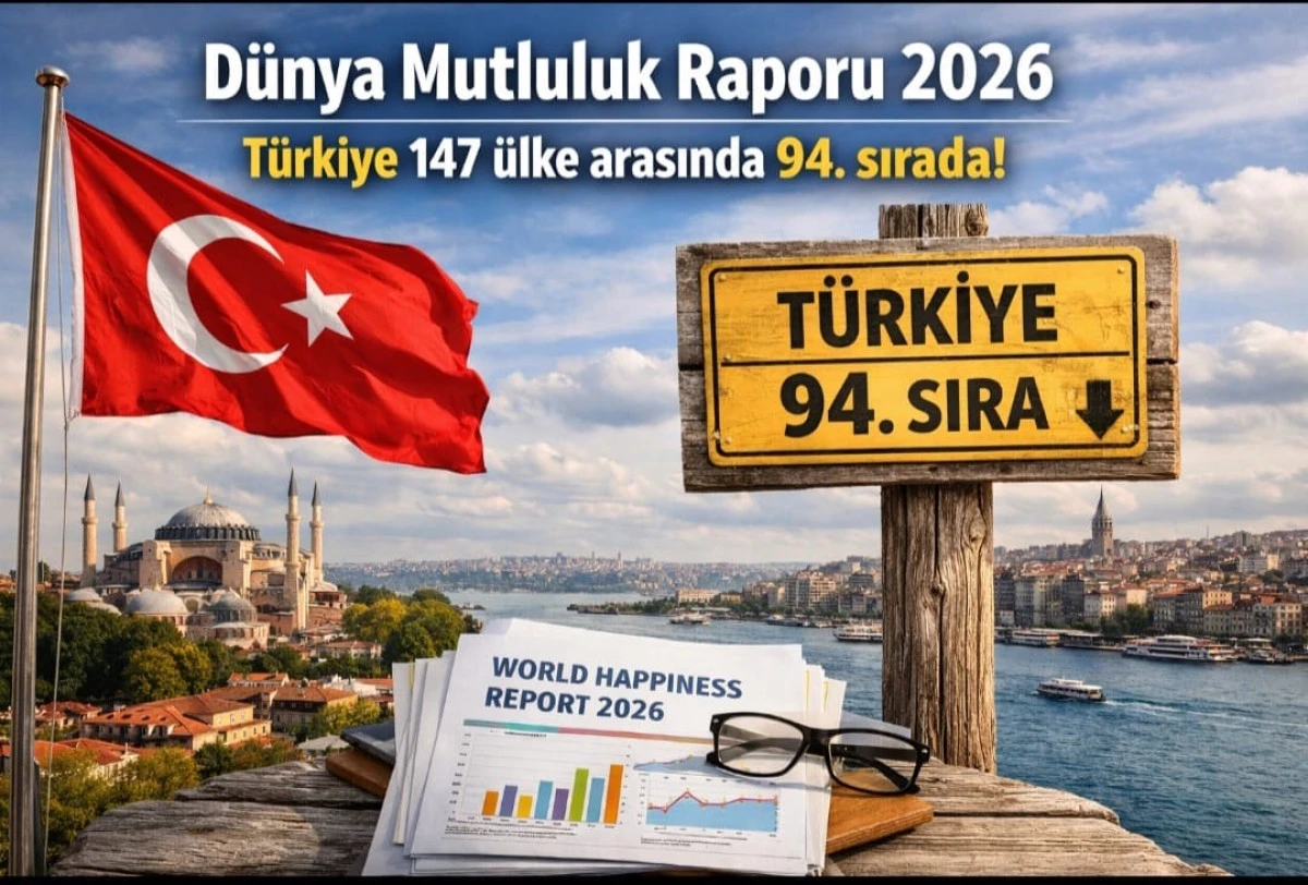 2026 D&uuml;nya Mutluluk Raporu Listesinde T&uuml;rkiye 94. Sırada