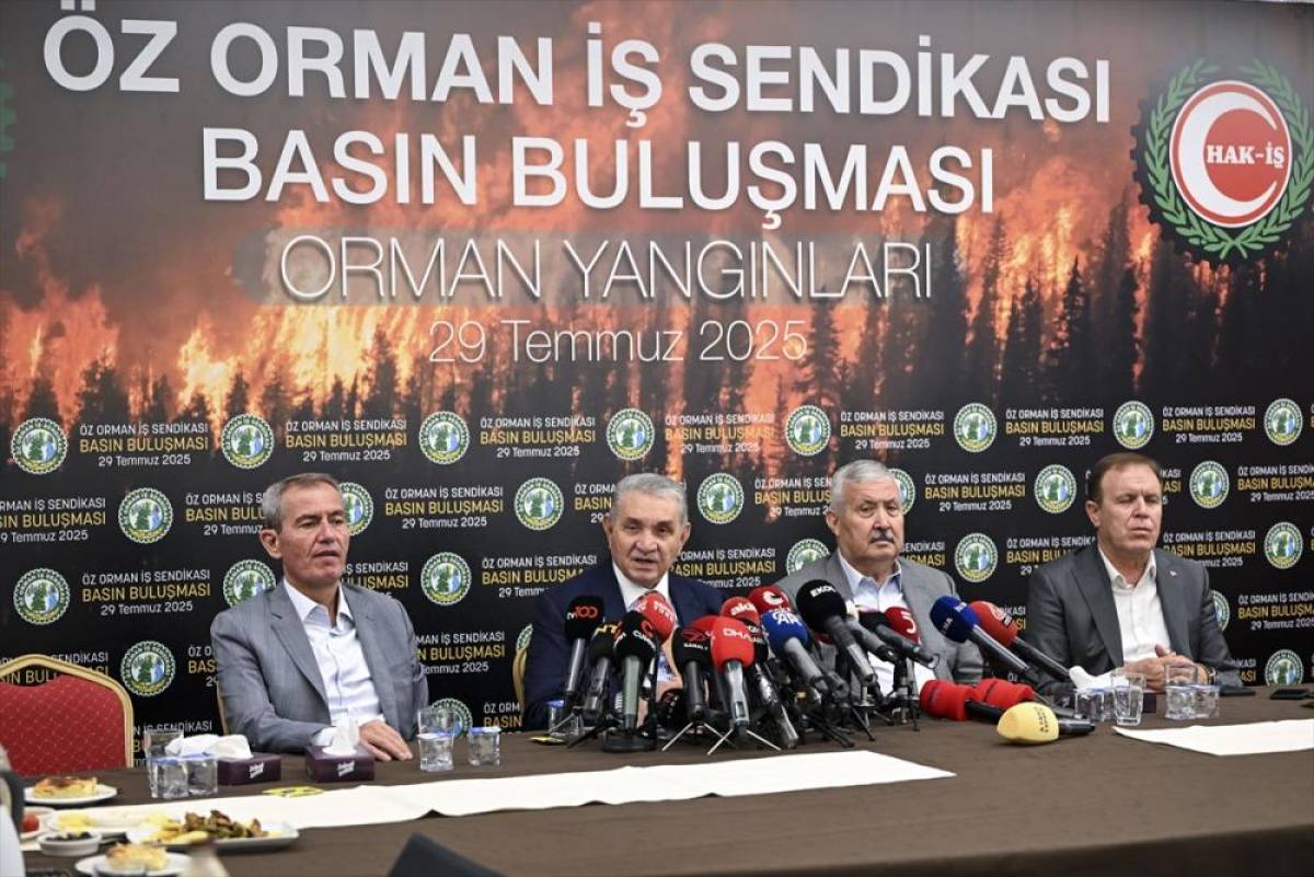 Öz Orman-İş Sendikası Genel Başkanı Aslan, basın toplantısı düzenledi: