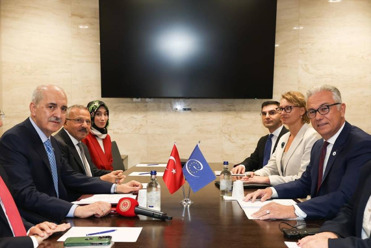 TBMM Başkanı Kurtulmuş, AKPM Başkanı Rousopoulos ile görüştü