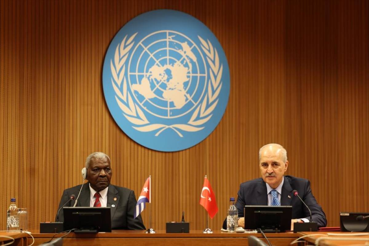 TBMM Başkanı Kurtulmuş, Küba Halkın Gücü Ulusal Meclisi Başkanı Esteban Lazo Hernandez ile görüştü