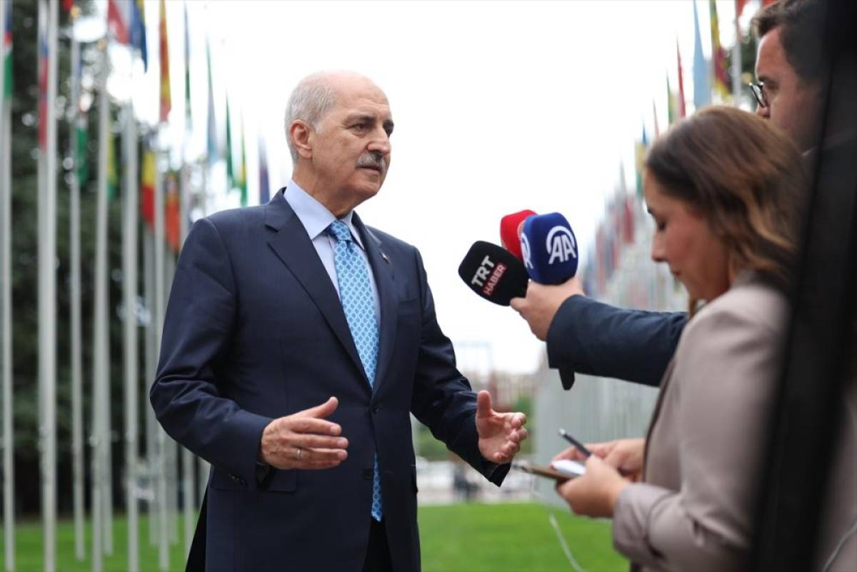 TBMM Başkanı Kurtulmuş, Cenevre'de gazetecilerin sorularını yanıtladı: