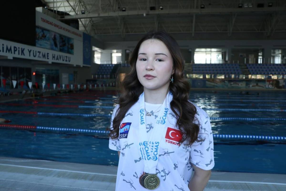 Serbest dalışta dünya şampiyonu olan Ece Akgün'ün hedefi yeni başarılar elde etmek