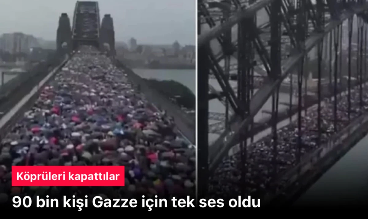 90 bin kişi Avustralya'da Filistin'e destek mitingi düzenledi