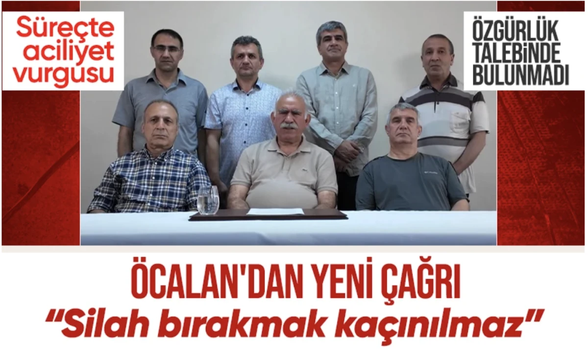 Abdullah Öcalan video ile 'aciliyet' vurgusu yaptı: Silah bırakmak kaçınılmaz