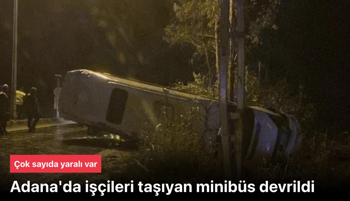 Adana'nın Kozan il&ccedil;esinde trafik kazası! Yaralılar var