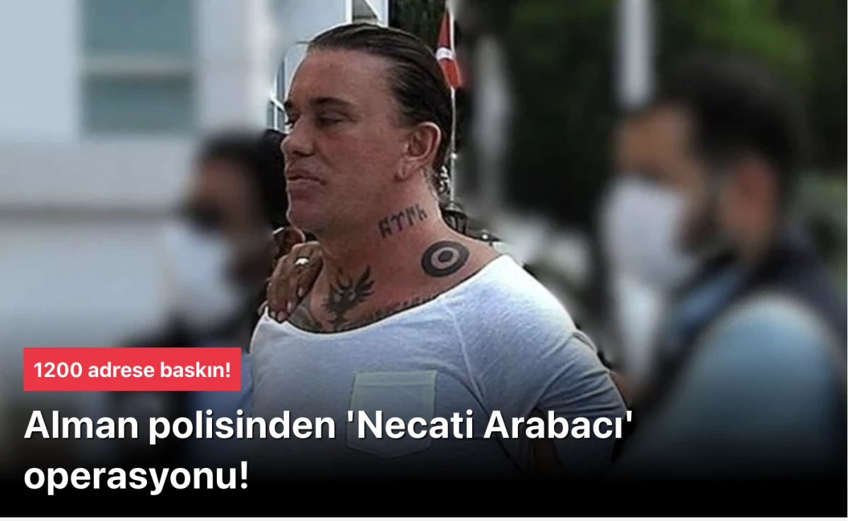 Alman Polisinden 'Cehennem Necati' Operasyonu: Hells Angels &Ccedil;etesine 1200 Polisle Dev Baskın!