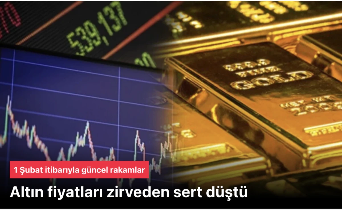 Altın Fiyatlarında Sert D&uuml;ş&uuml;ş! 1 Şubat 2026 G&uuml;ncel Gram, &Ccedil;eyrek, Yarım ve Cumhuriyet Altın Fiyatları