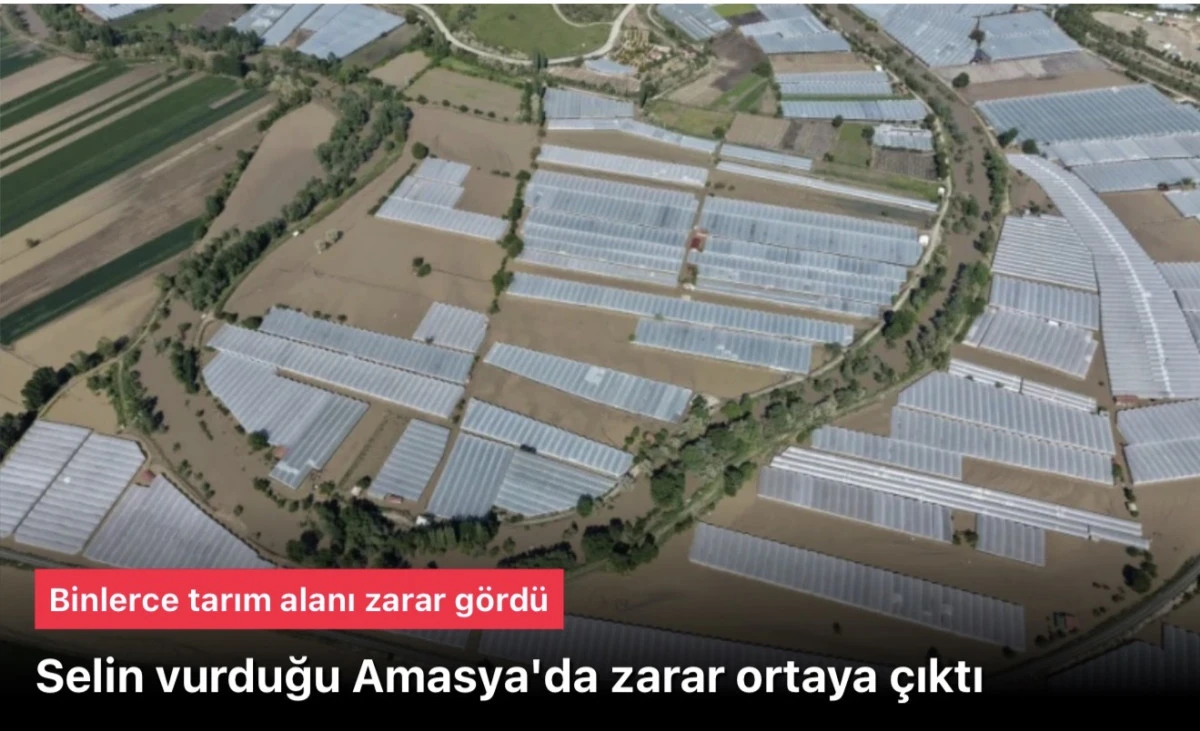 Amasya Valiliği a&ccedil;ıkladı: Taşkınlardan 5 bin 850 dekar tarım alanı zarar g&ouml;rd&uuml;