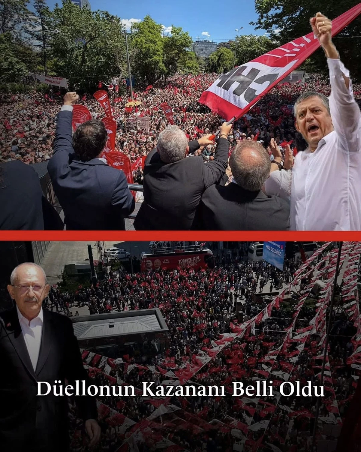 Ankara'da G&ouml;zler İki Ayrı CHP Mitingi: Tercih G&uuml;venpark Oldu