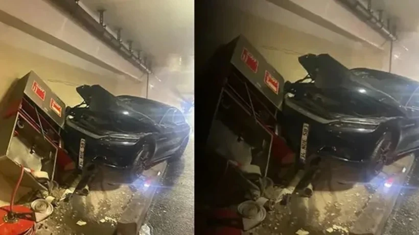 Avrasya T&uuml;nel kazası! Avrupa y&ouml;n&uuml; trafiğe kapatıldı! T&uuml;nelin i&ccedil;indeki su tahliye edildi