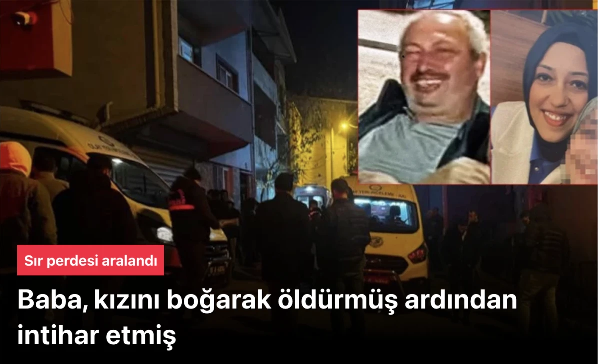 Baba, kızını boğarak &ouml;ld&uuml;rd&uuml; ve intihar etti
