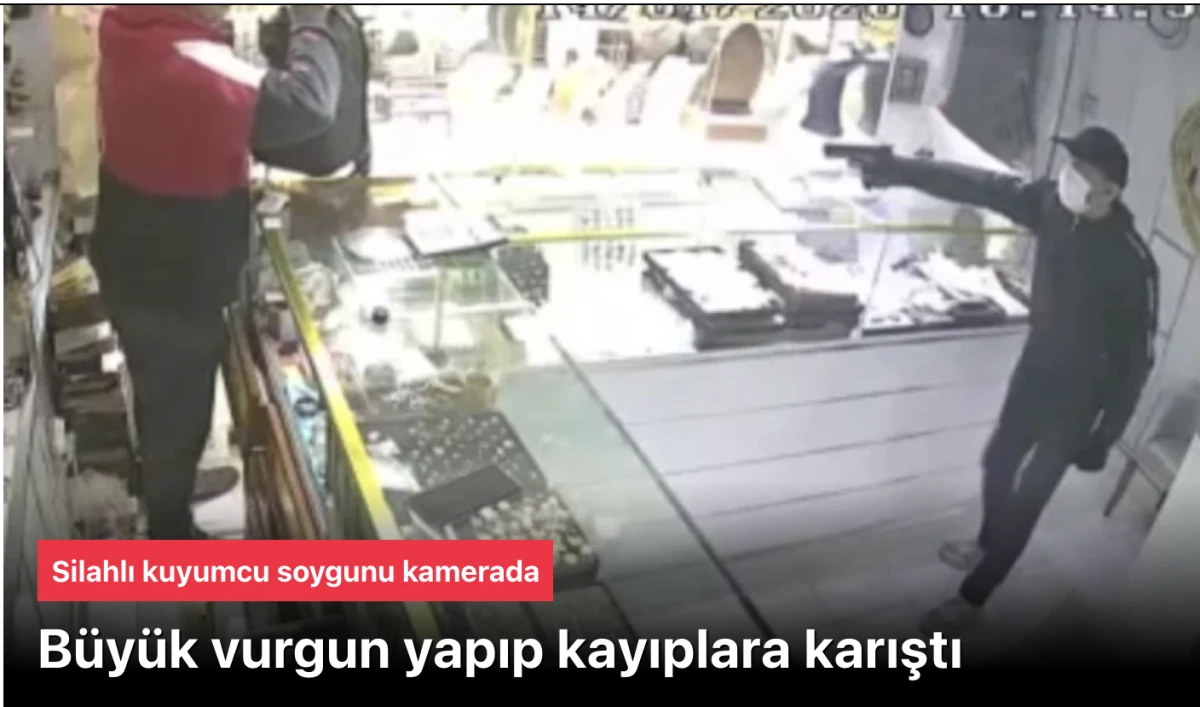 Bah&ccedil;elievler&rsquo;de silahlı kuyumcu soygunda 3 milyon liralık altınla kayıplara karıştı