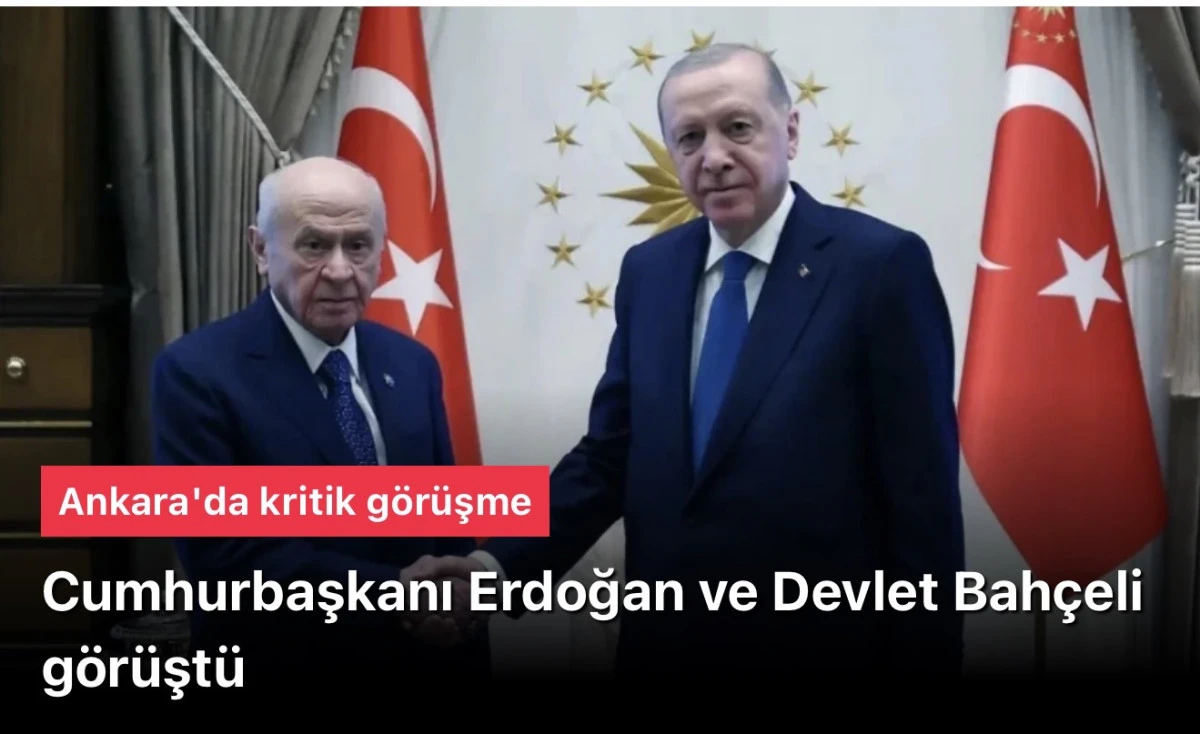 Başkan Erdoğan ve Devlet Bah&ccedil;eli g&ouml;r&uuml;şt&uuml;