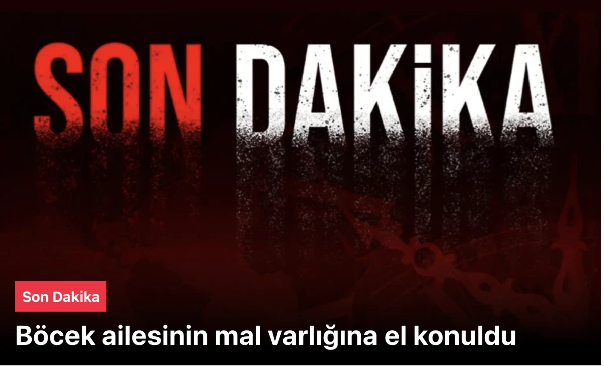 B&ouml;cek'lerin mal varlığına el konuldu