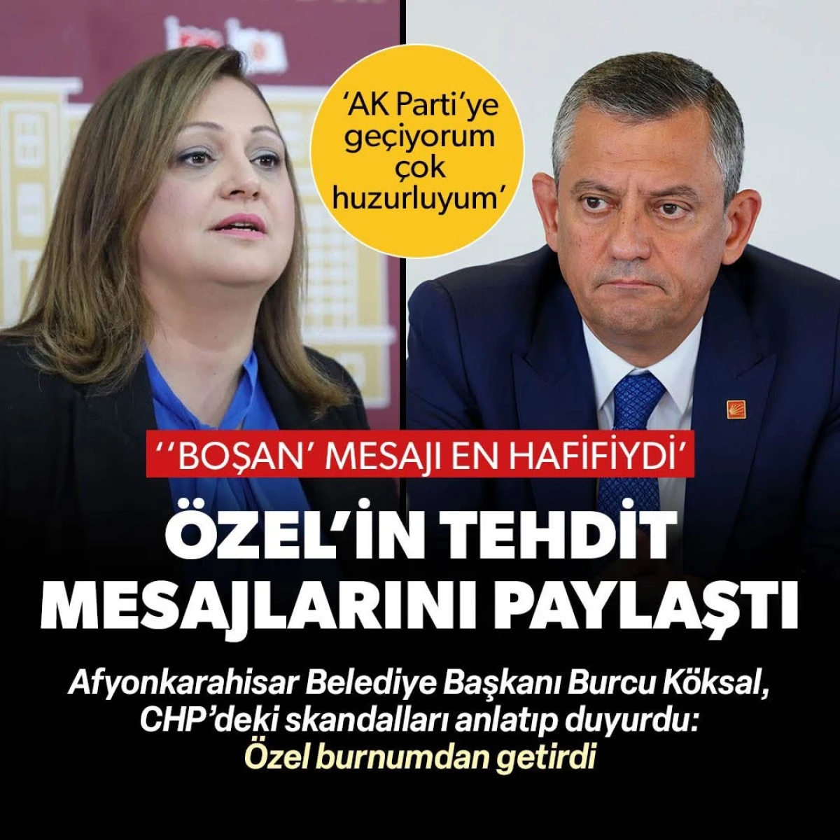 Burcu K&ouml;ksal: &ldquo;Bug&uuml;n AK Parti&rsquo;ye Katılacağım&rdquo;