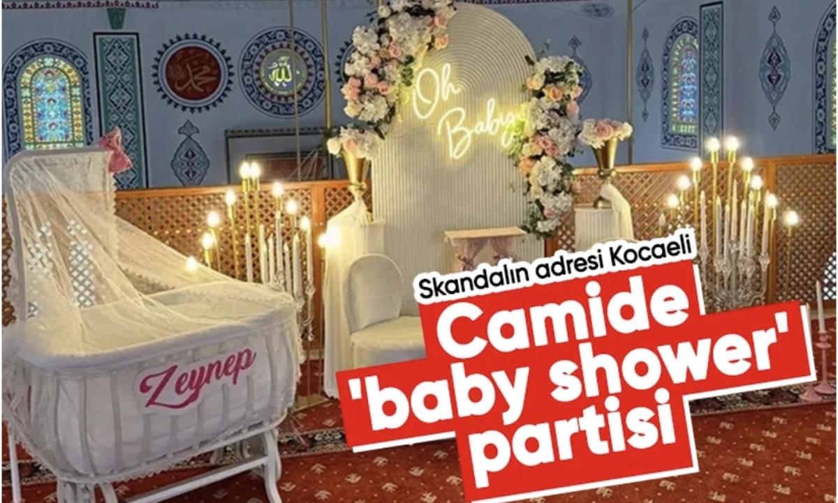 Camide 'baby shower' partisi yaptılar