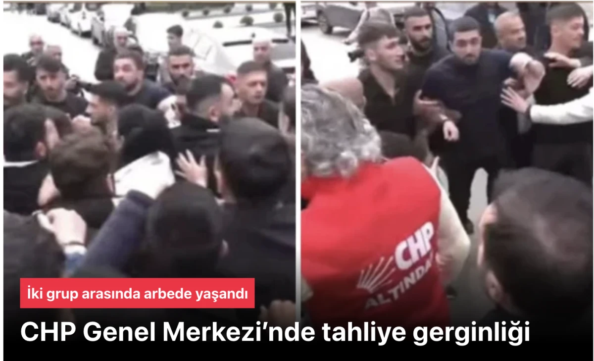 CHP Genel Merkezi tahliye gerginliği ile karşı karşıya