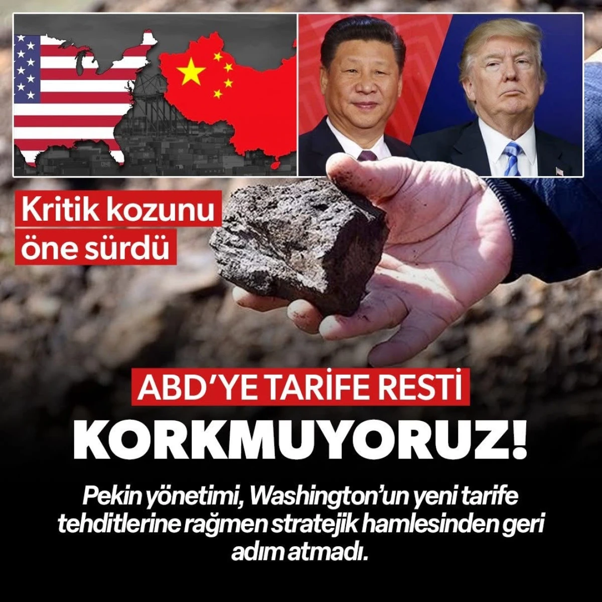 Çin’in Nadir Toprak Elementleri İhracat Kontrolü Tehdidiyle ABD Tarife Savaşına Karşı Savunması