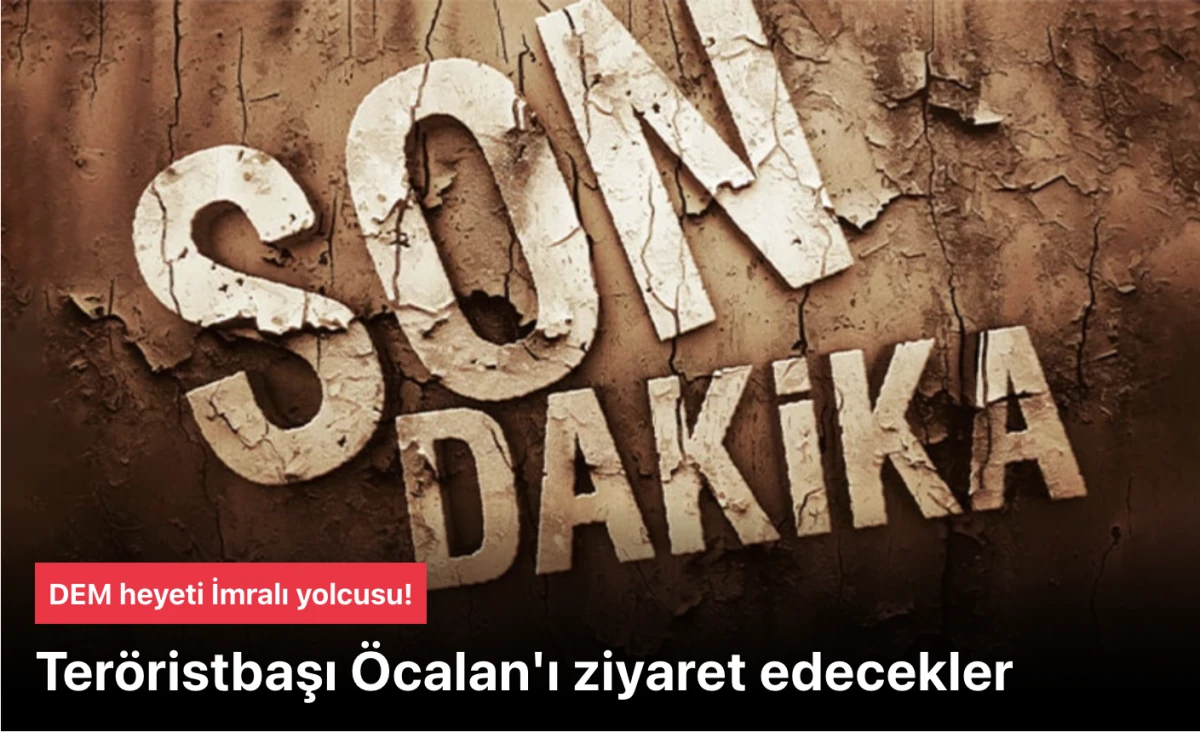 DEM Öcalan'ı ziyaret edecek