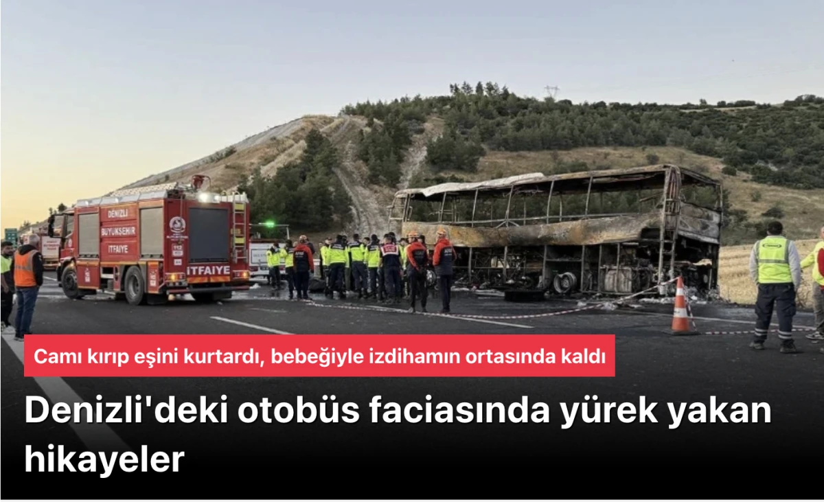 Denizli otob&uuml;s faciasındaki hikaye y&uuml;rek yaktı