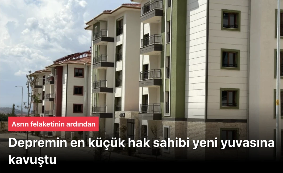 Deprem b&ouml;lgesinin en k&uuml;&ccedil;&uuml;k hak sahibi: Yeni yuvasına kavuştu
