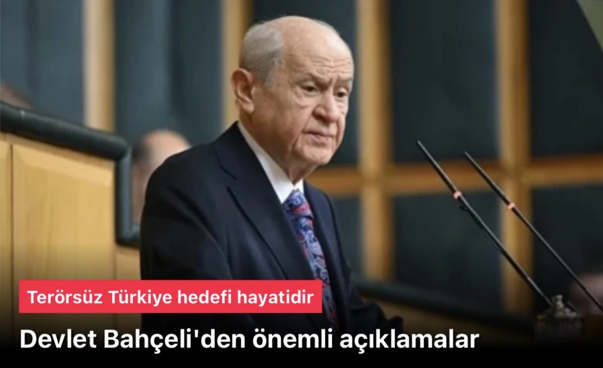 Devlet Bah&ccedil;eli a&ccedil;ıklamalar yapıyor