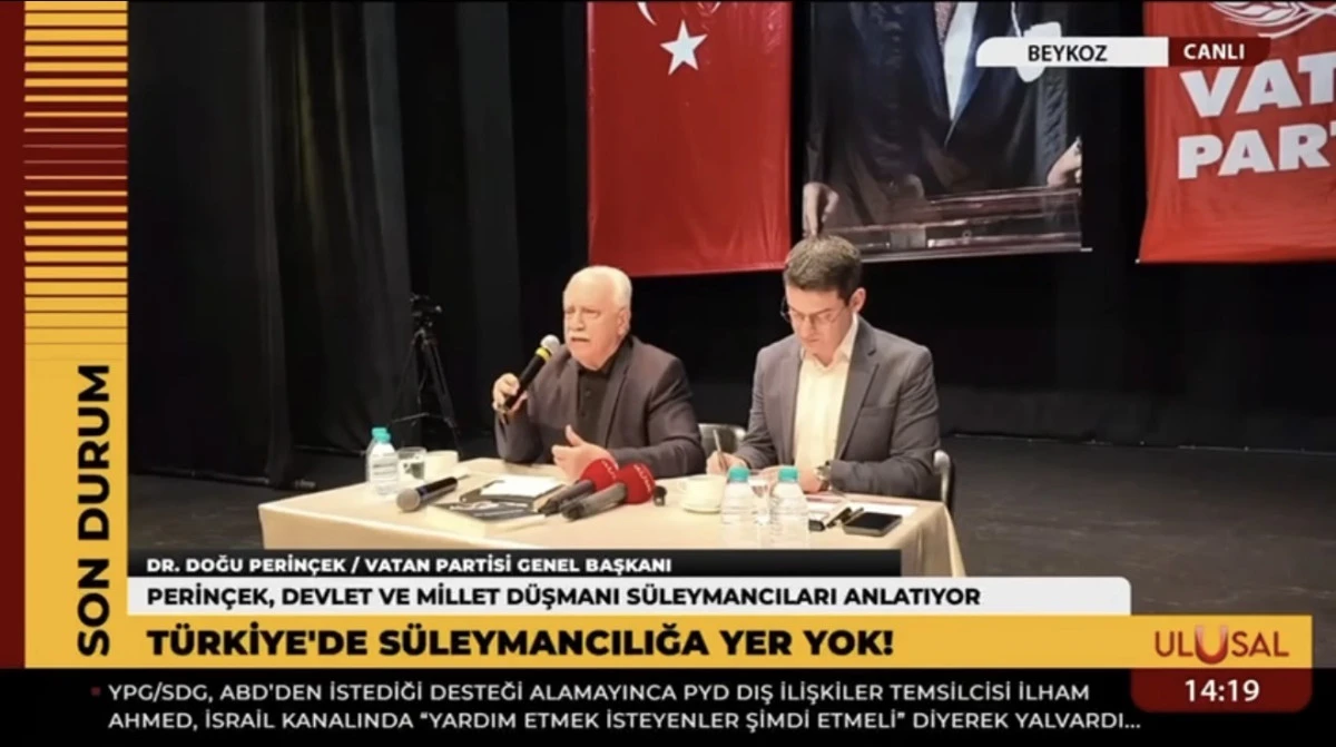 Doğu Perin&ccedil;ek&rsquo;ten C&uuml;bbeli Ahmet Hoca&rsquo;ya Tam Destek: Vatanseverlik ve Birlik Vurgusu