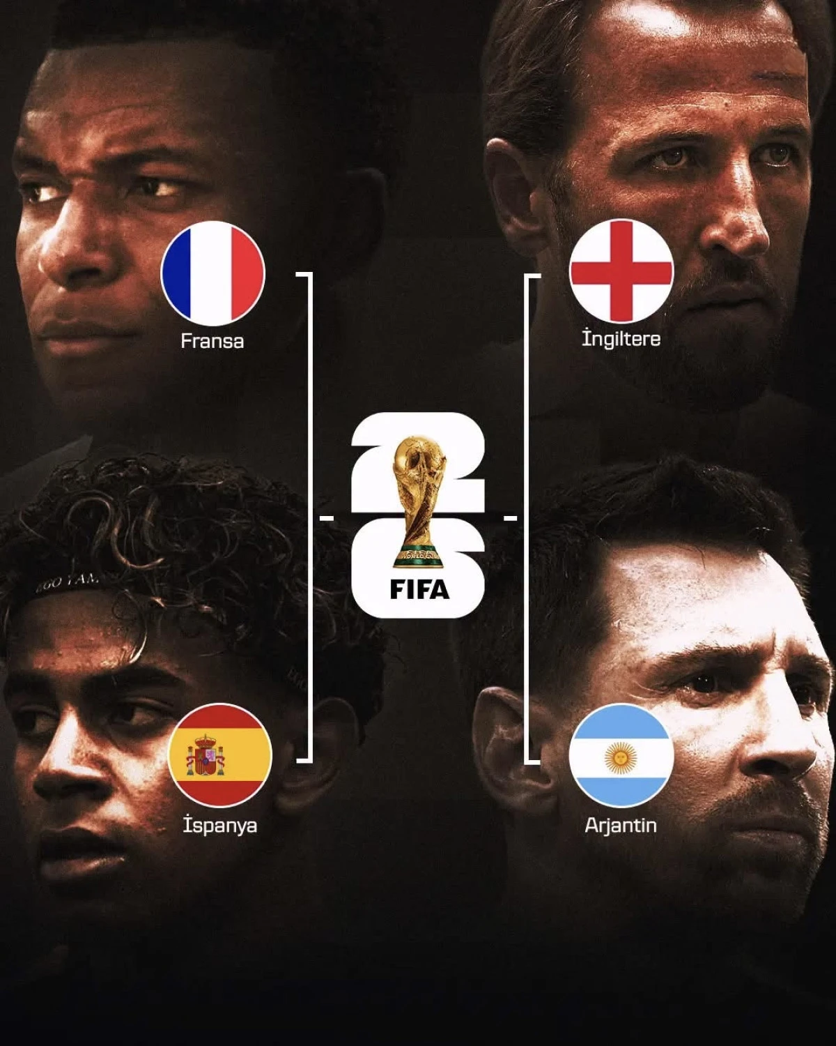 D&uuml;nya Kupası Yarı Final Futbol Ma&ccedil;ları