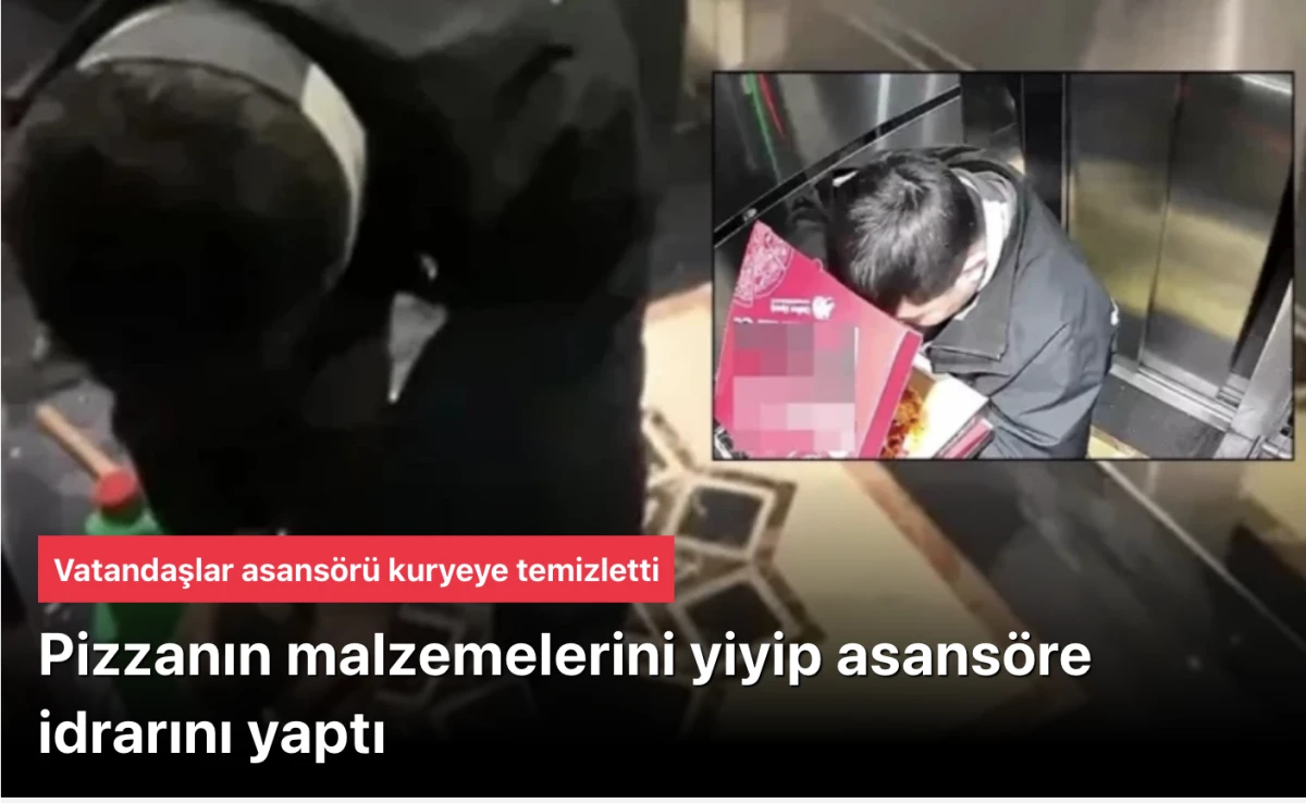 D&uuml;zce&rsquo;de Asans&ouml;rde Kurye Skandalı: Pizzanın Malzemelerini Yiyip Tuvaletini Yaptı! Cezası Belli Oldu, G&ouml;r&uuml;nt&uuml;ler İğren&ccedil;ti!