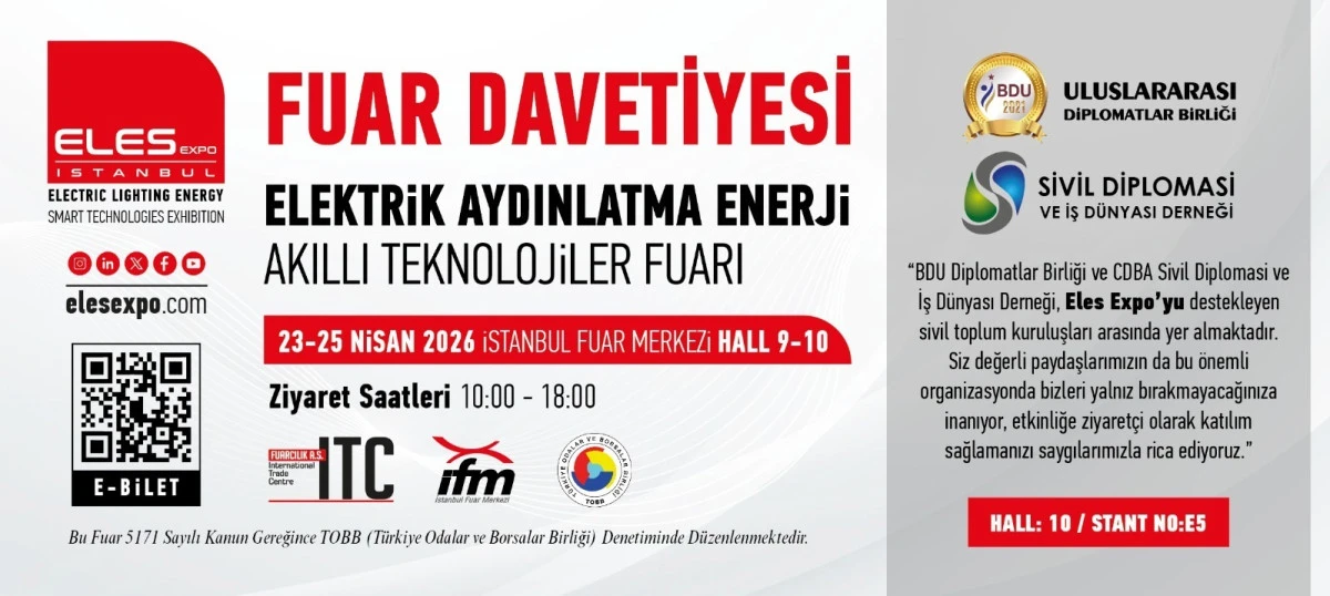 ELES EXPO FUARI 23 NİSAN&rsquo;DA KAPILARINI A&Ccedil;IYOR