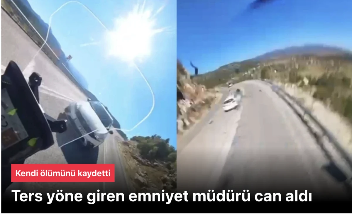 Emniyet müdürü Motosiklet sürücüsünün ölümüne neden oldu