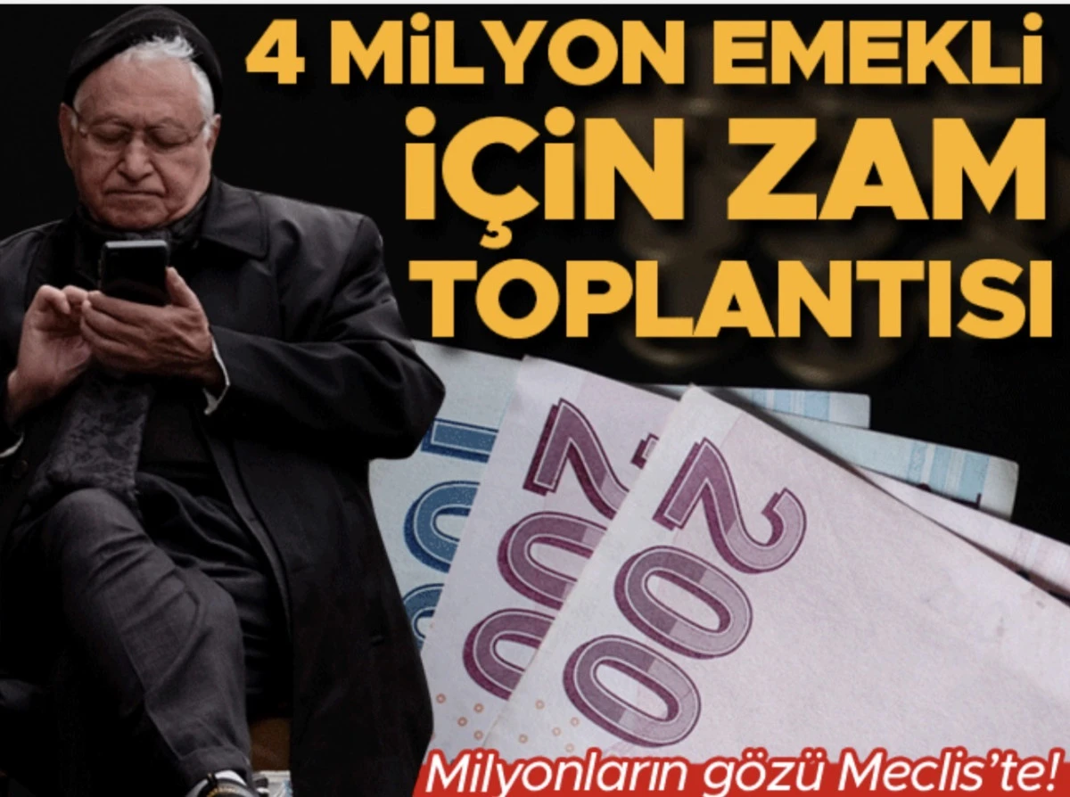 En d&uuml;ş&uuml;k emekli maaşı haberi! Emekli aylığı i&ccedil;in zam toplantısı!