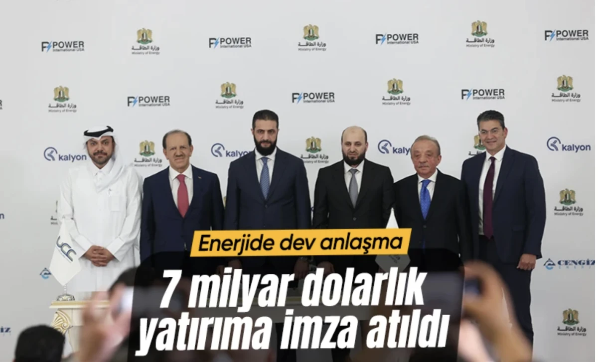 Enerjide dev anlaşma: Kalyon Holding, Cengiz Holding 7 milyar dolar yatırıma imza atıldı