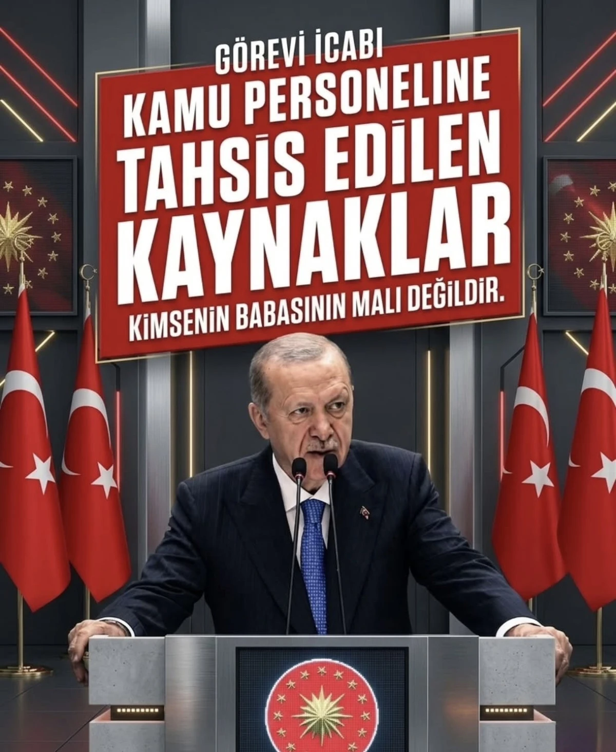 Erdoğan&rsquo;dan Kamu Kaynakları A&ccedil;ıklaması: &ldquo;G&ouml;rev İcabı Tahsis Edilen Kaynaklar Kimsenin Babasının Malı Değildir&rdquo;