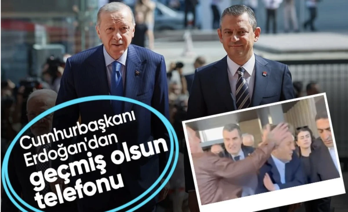 Erdoğan'dan Özgür Özel'e geçmiş olsun telefonu