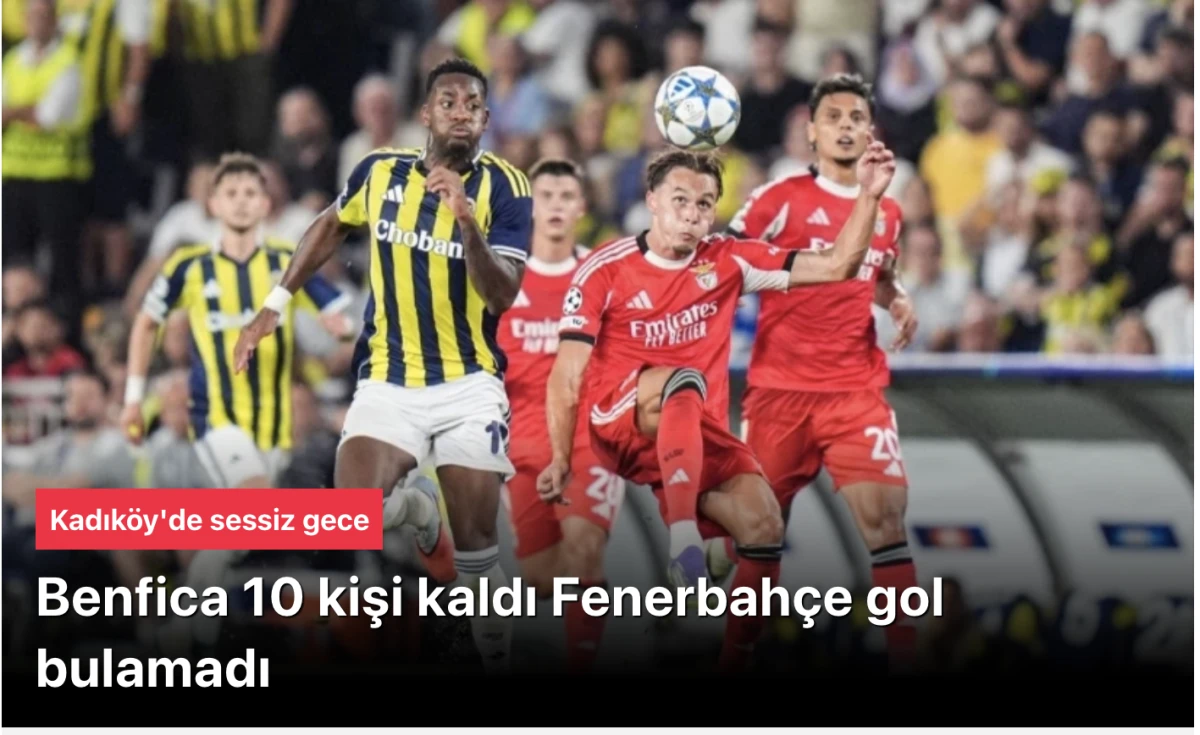Fenerbahçe 0-0 Benfica