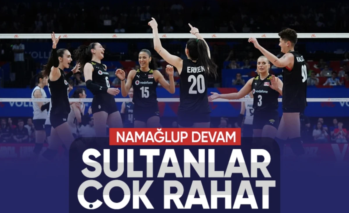 Filenin Sultanları VNL'de İstanbul'daki 3. maçta Güney Kore'yi 3-0 mağlup etti