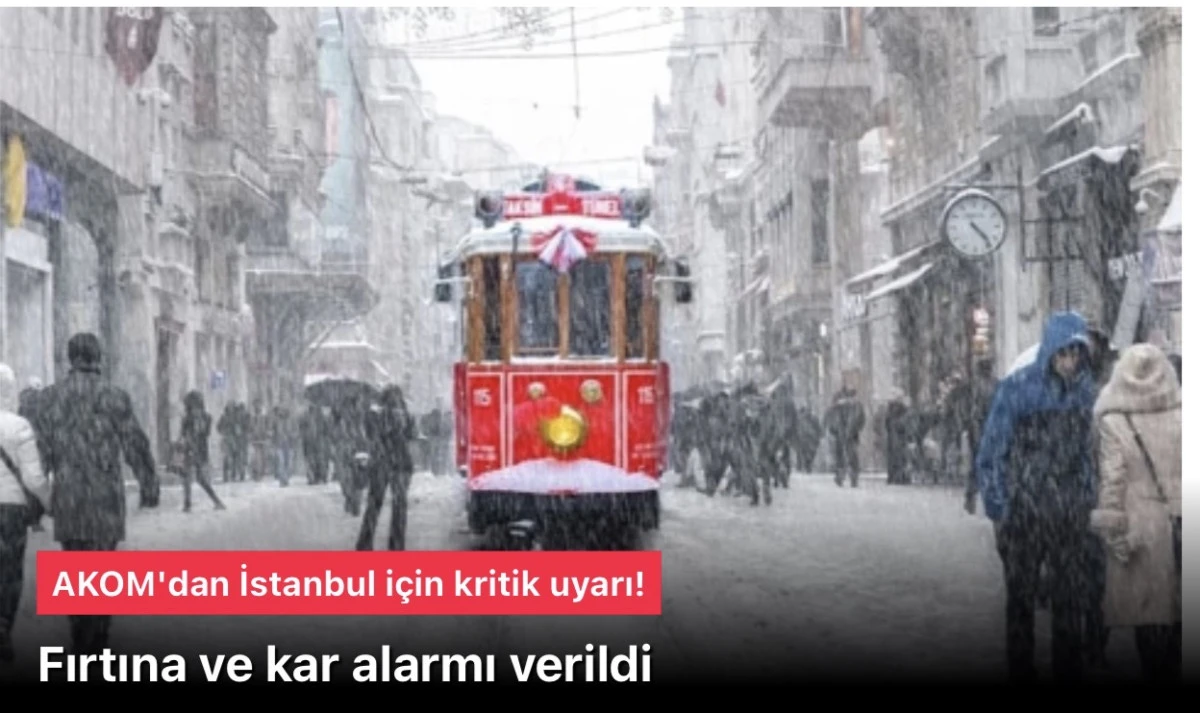 Fırtına var! İstanbullular dikkat AKOM uyardı