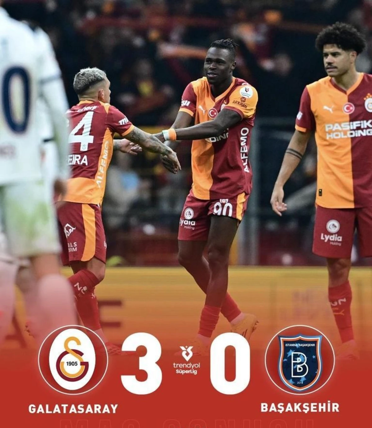 Galatasaray 3-0 Başakşehir Ma&ccedil; &Ouml;zeti | Lider, Şampiyonluk Yolunda Dev Adım Attı!