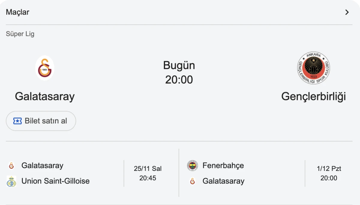 GALATASARAY - GENÇLERBİRLİĞİ MAÇI NE ZAMAN, SAAT KAÇTA, HANGİ KANALDA? GS Maçı Canlı Yayın Bilgileri
