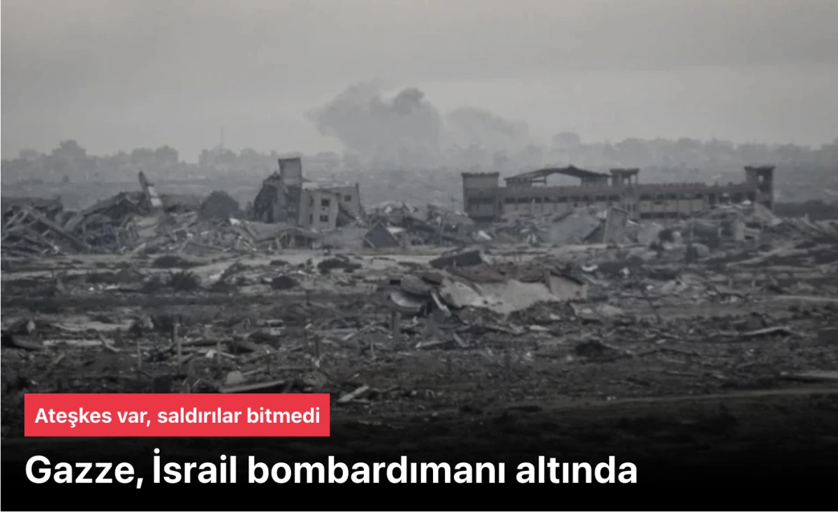 Gazze, İsrail'in bombardımanı altında