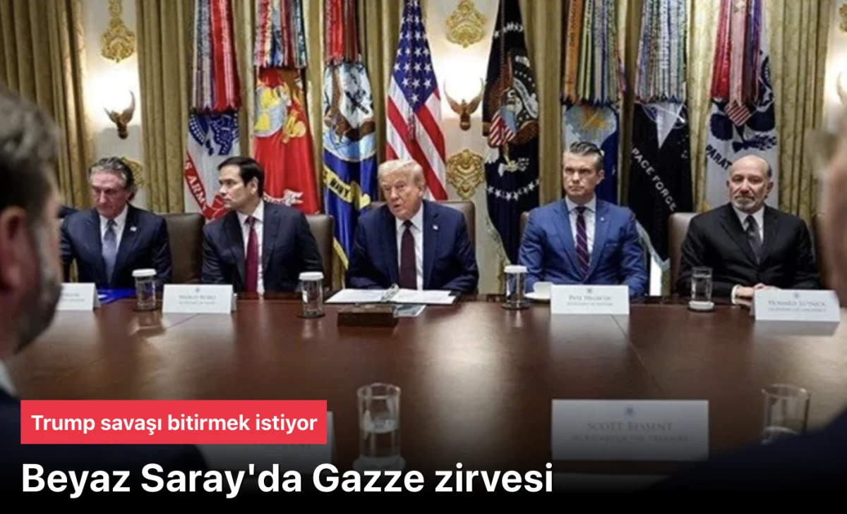  Gazze zirvesi! ABD Beyaz Saray'da gazze toplantısı