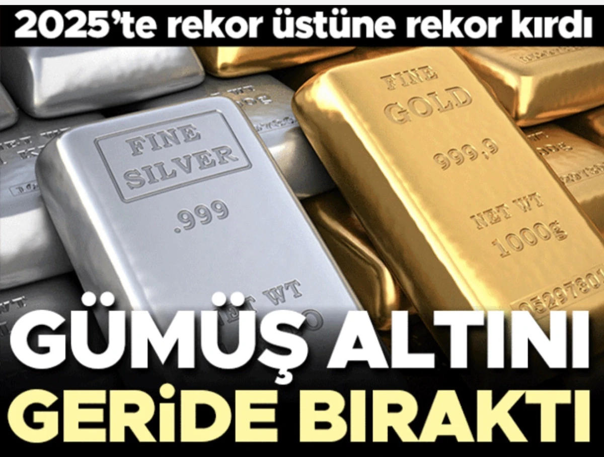 G&uuml;m&uuml;ş altını ge&ccedil;ti! 2025'te rekor &uuml;st&uuml;ne rekor kırdı