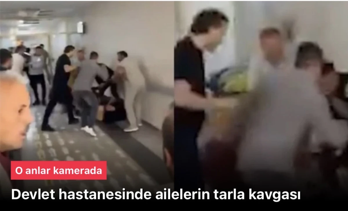 Hastanede 2 aile kavga etti